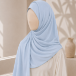 Baby Blue Georgette Hijab
