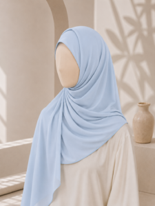 Baby Blue Georgette Hijab