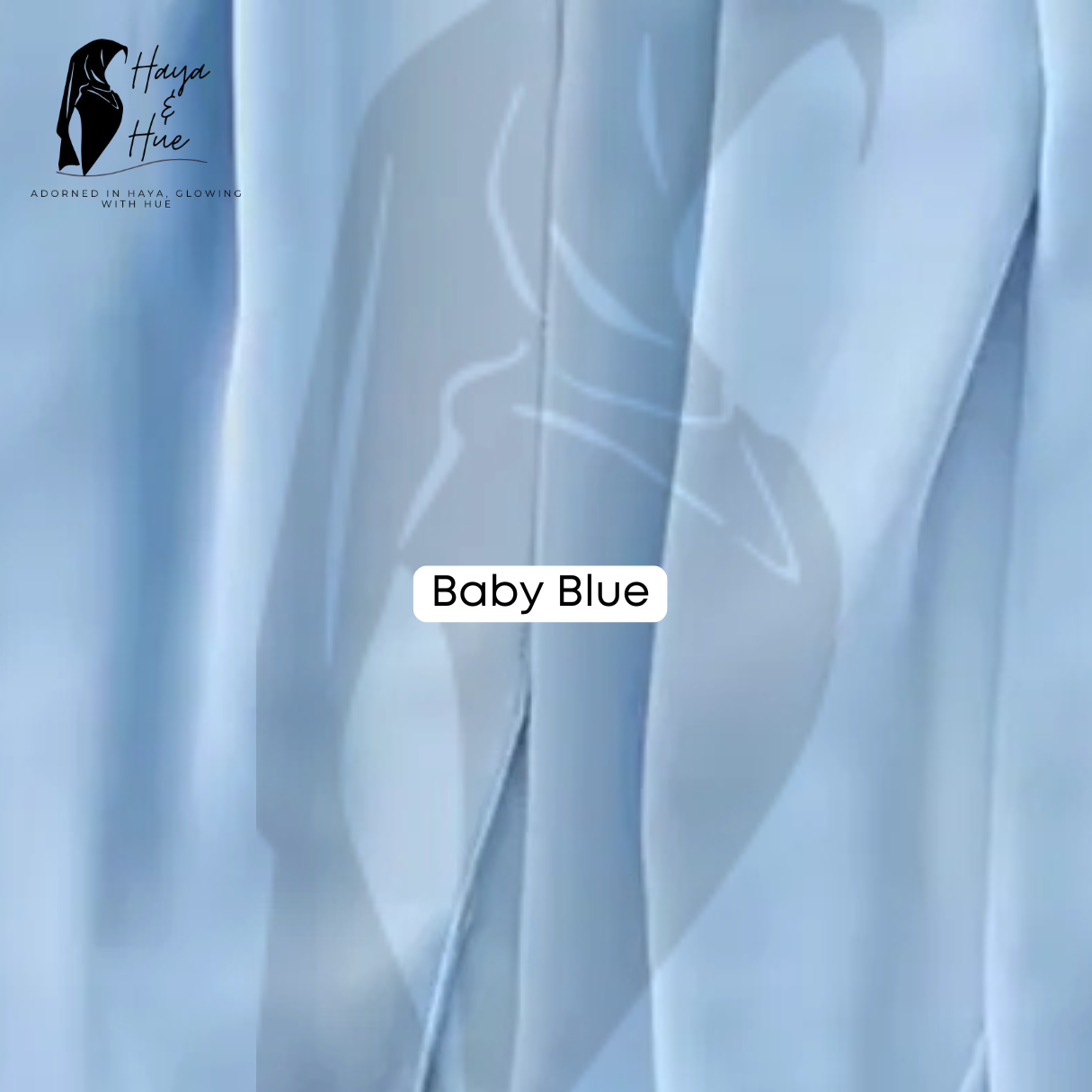 Baby Blue Georgette Hijab