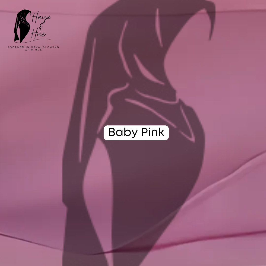 Premium Baby Pink Georgette Hijab - Image 3