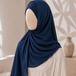 Blue Berry Georgette Hijab for women in Pakistan by haya&hue