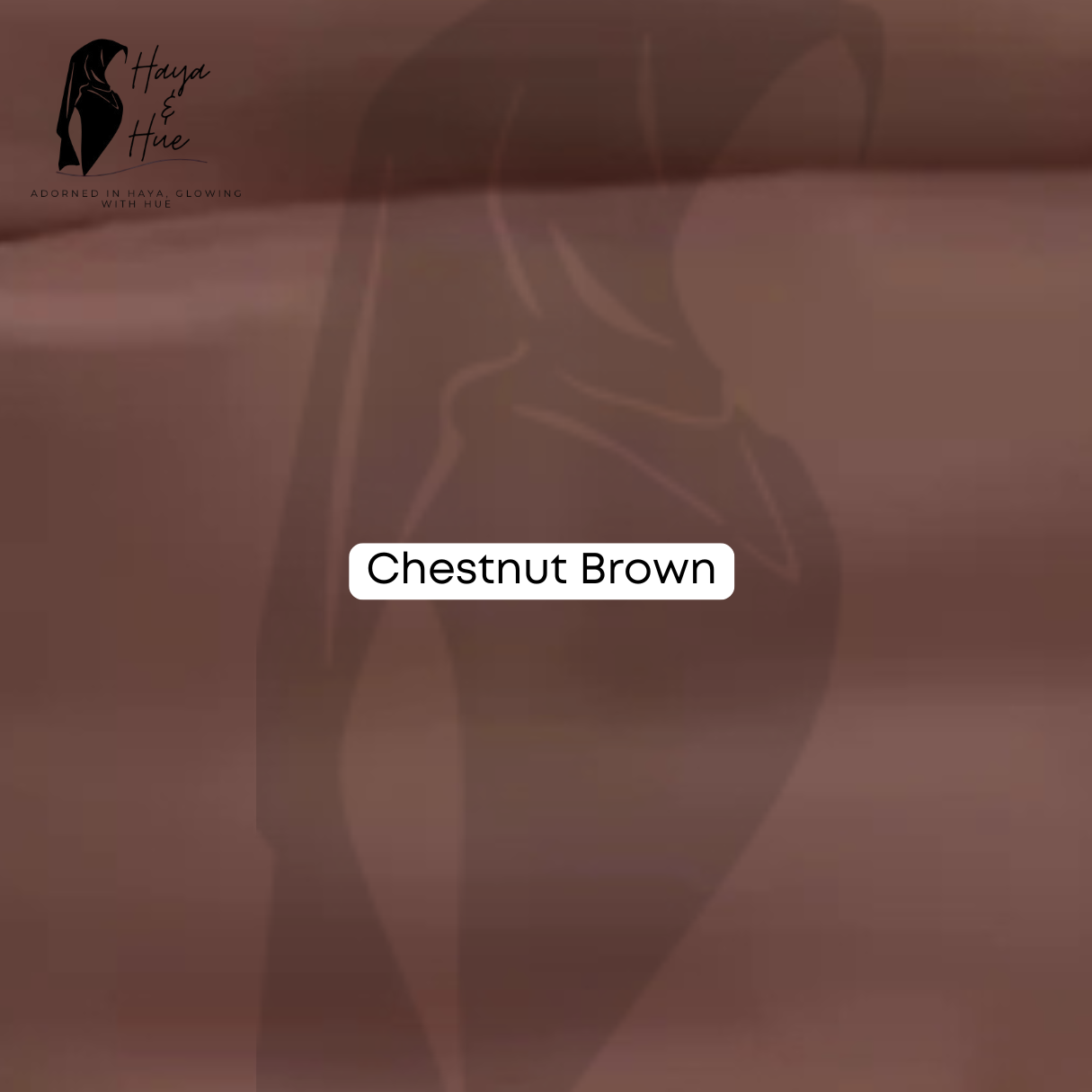 Chestnut Brown Georgette Hijab