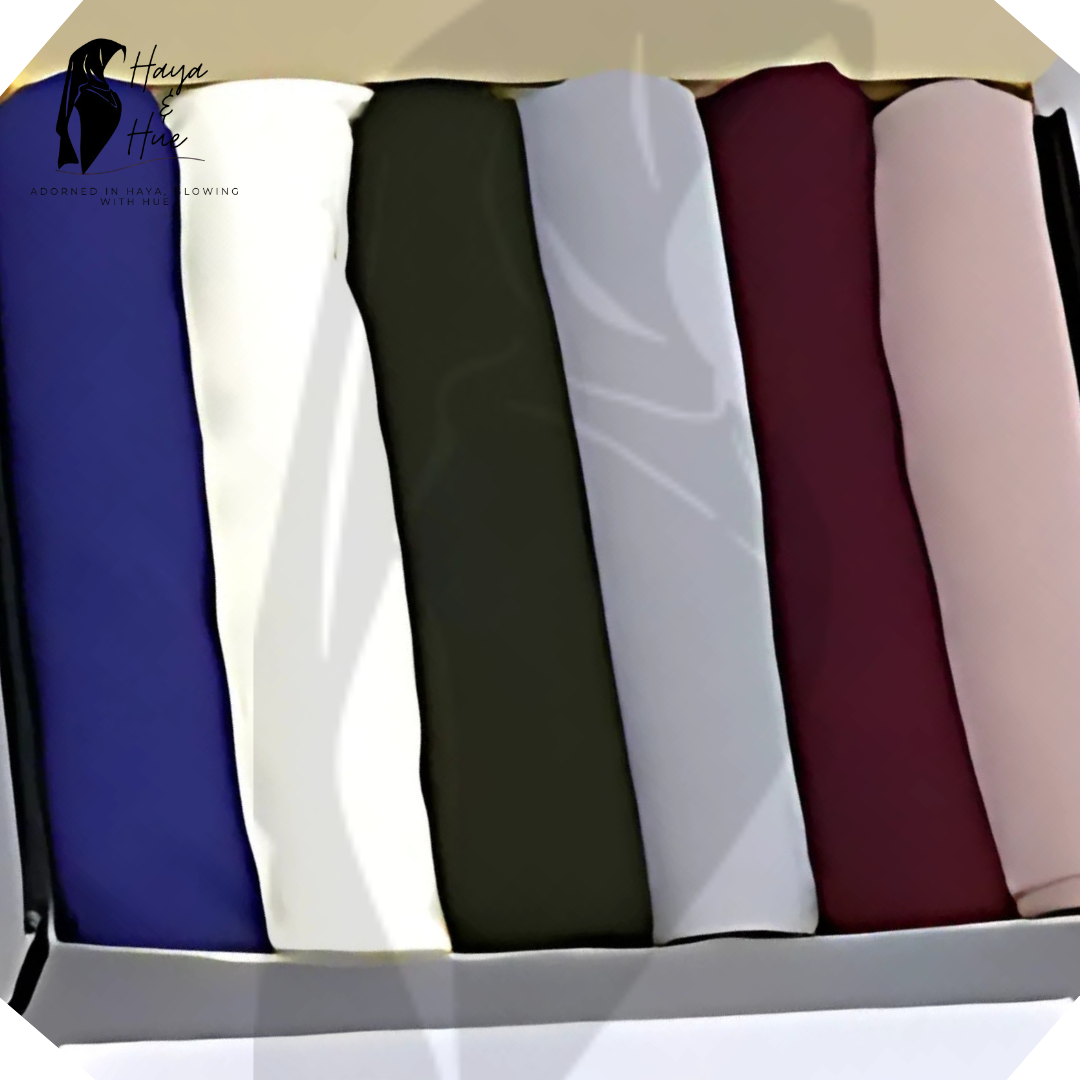 Classic Blend Deal hijab colors Royal Blue Olive Green Burgundy