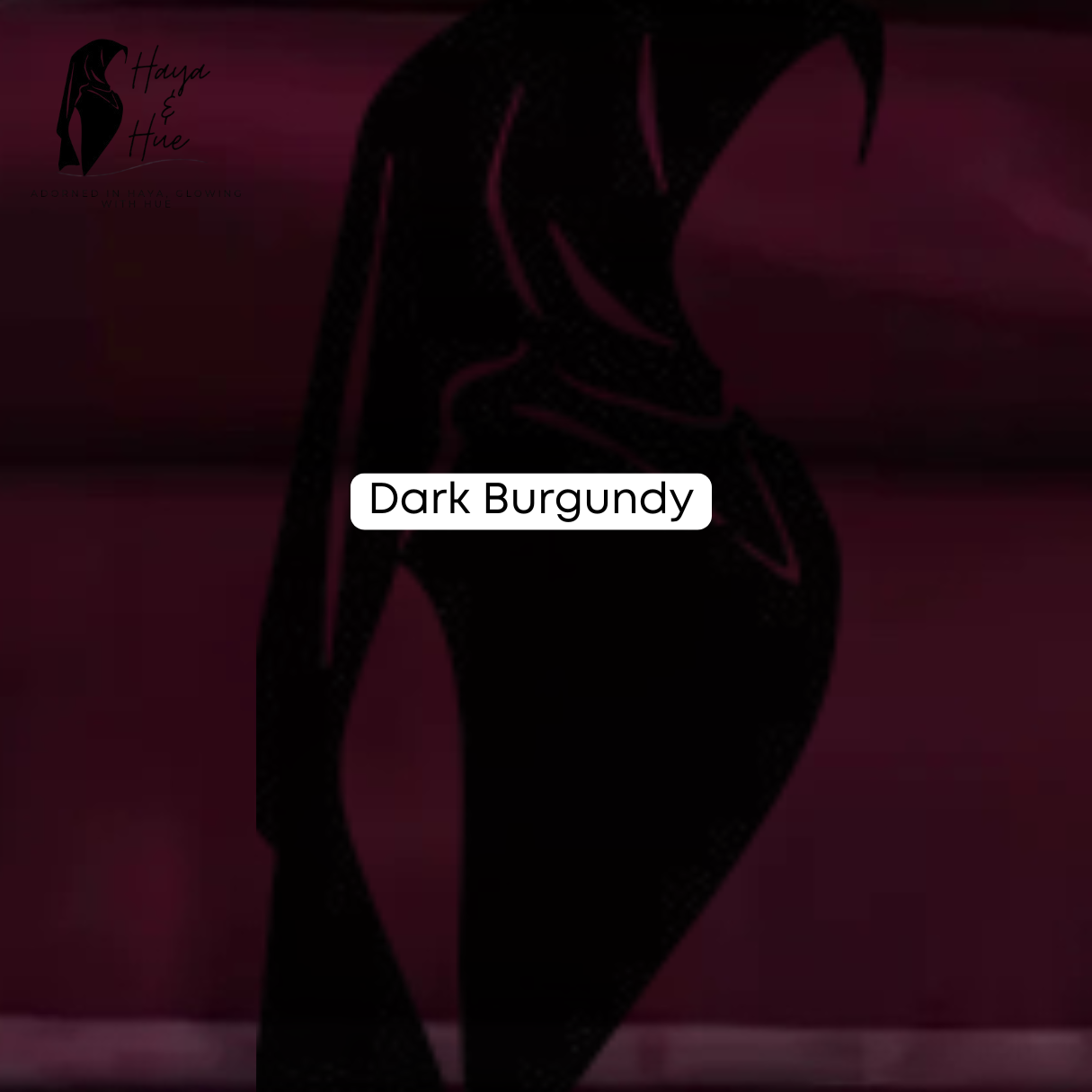 Dark Burgundy Georgette Hijab
