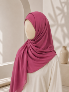 Premium Dark Pink Georgette Hijab