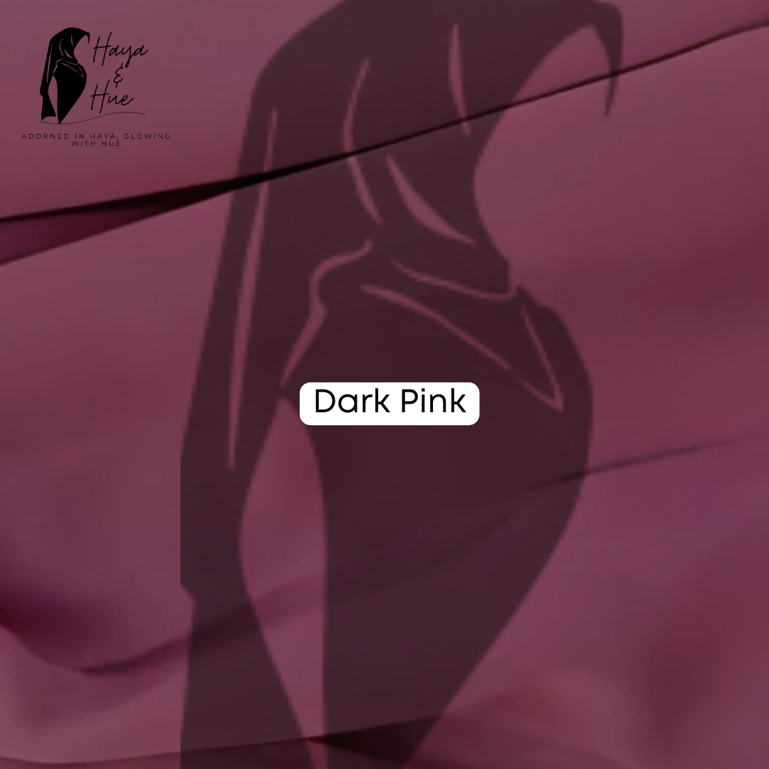 Premium Dark Pink Georgette Hijab - Image 3