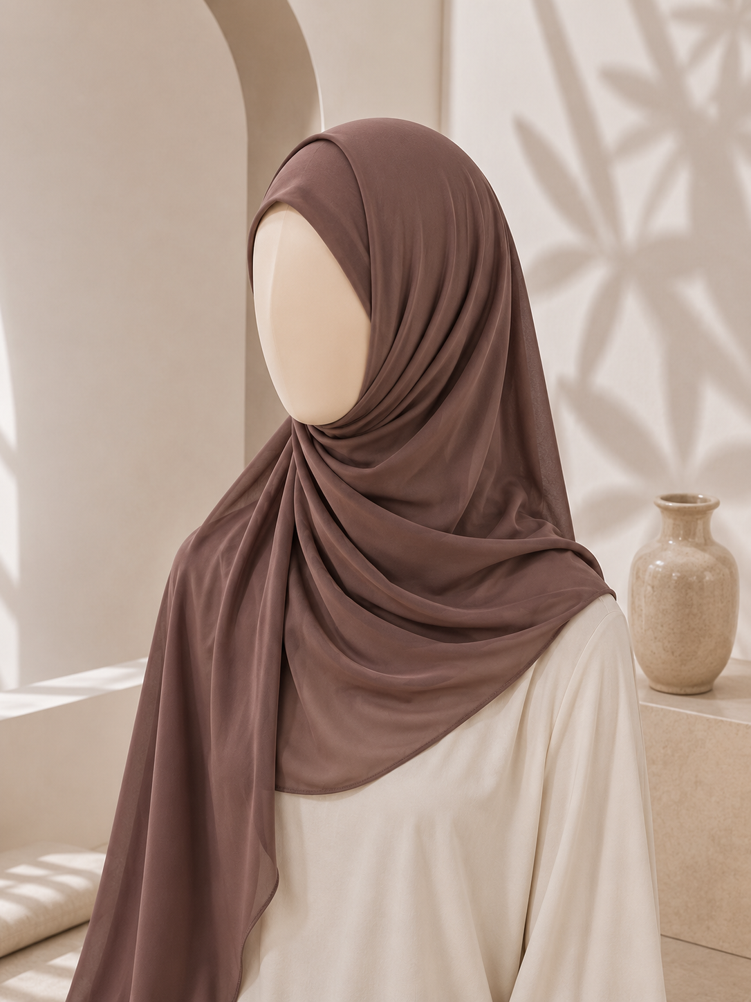Dark Skin Georgette Hijab for women in Pakistan