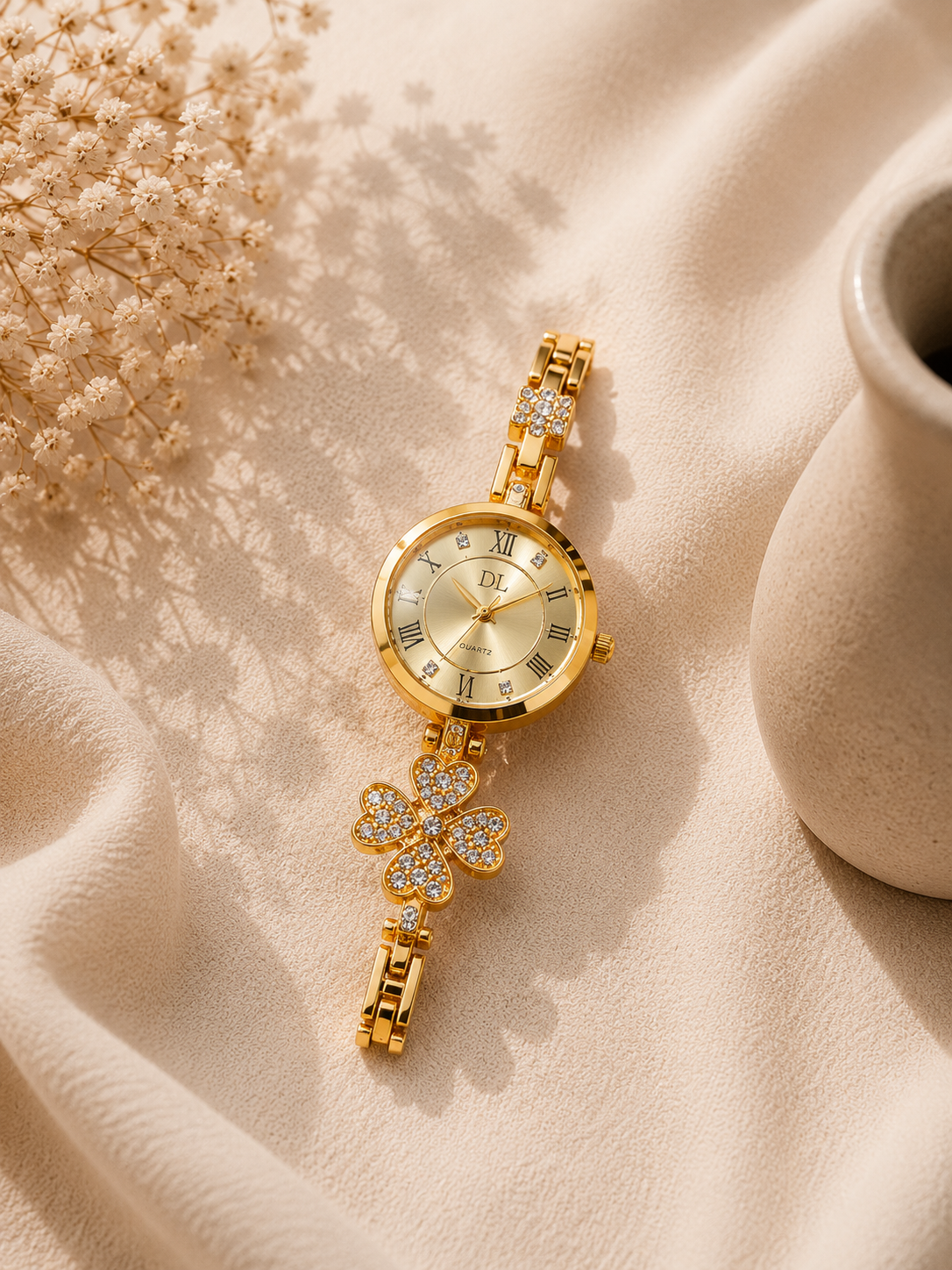 Gold Blossom Bracelet Watch product photo 2