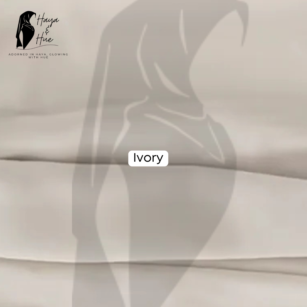 Ivory Georgette Hijab for women in Pakistan