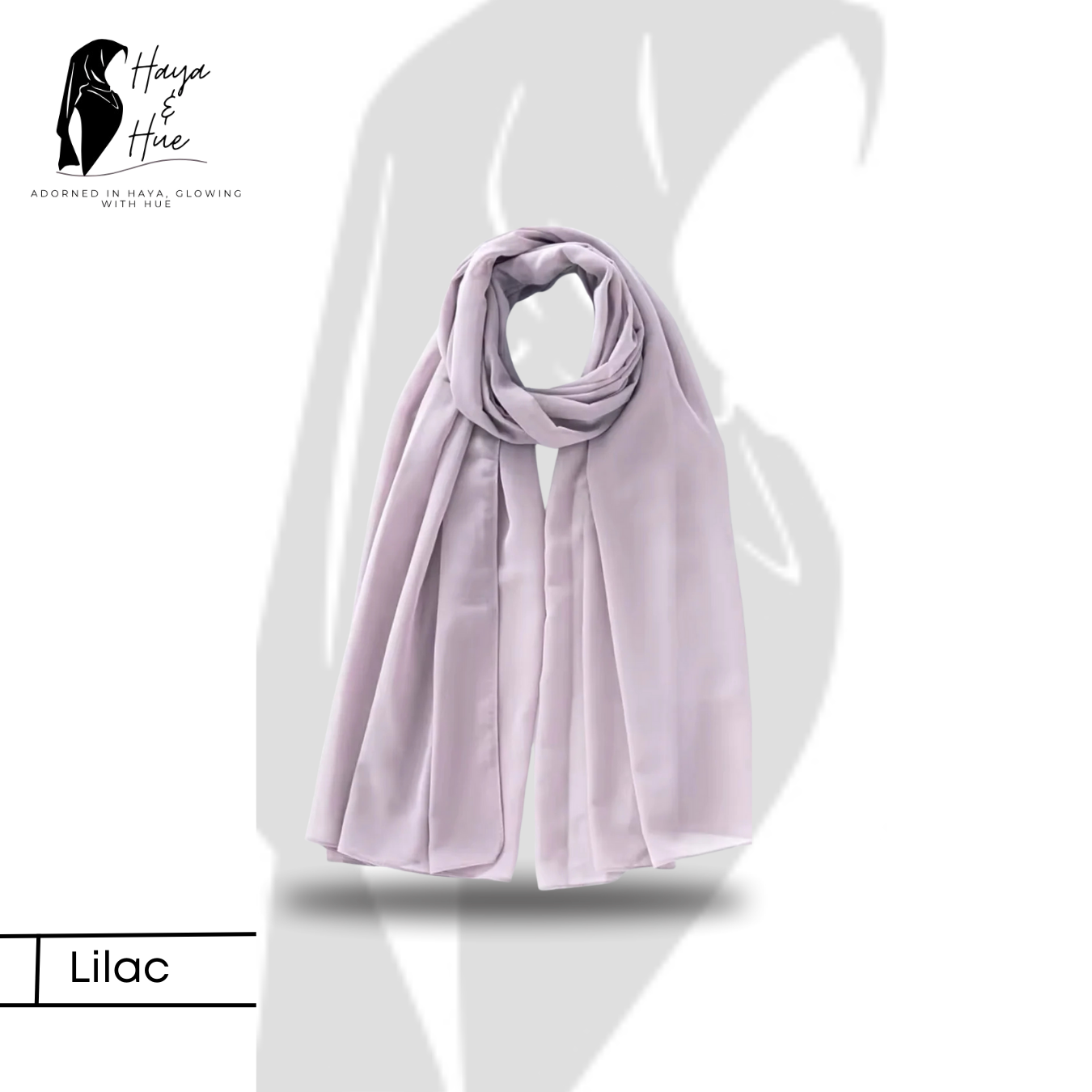 Lilac Georgette Hijab