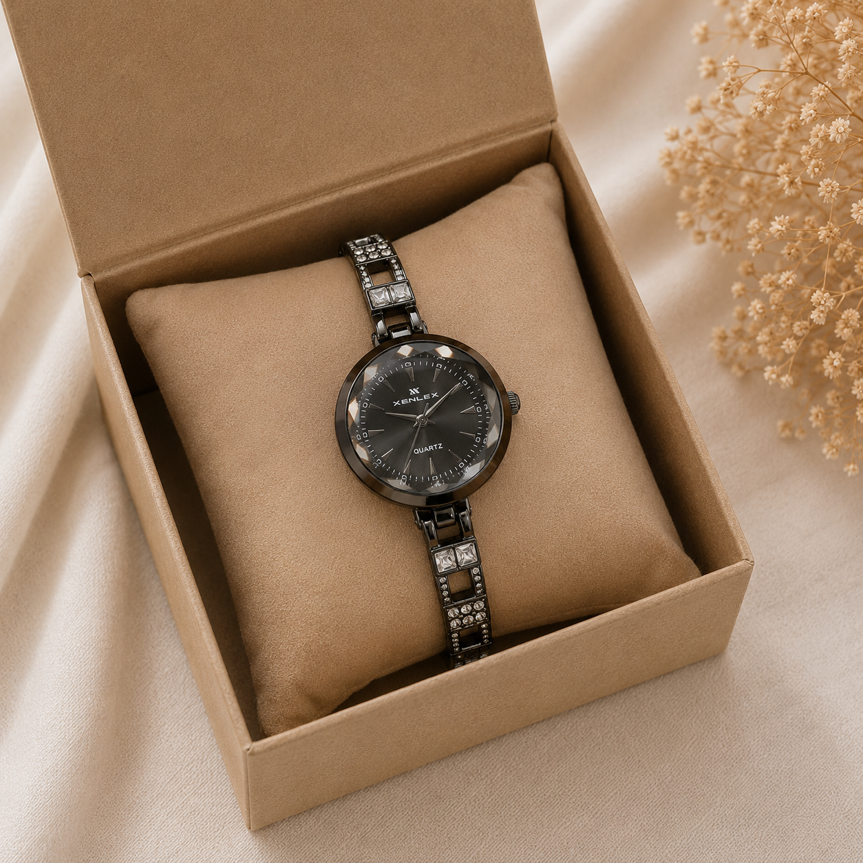 Luxury Black Crystal Watch product photo 3