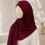 Premium Maroon Georgette Hijab