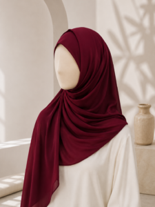 Premium Maroon Georgette Hijab