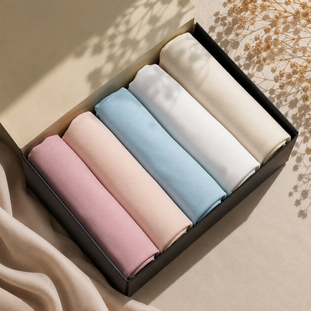 Marshmallow Premium Georgette Hijab Box