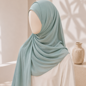 Mint Green Georgette Hijab for women in Pakistan