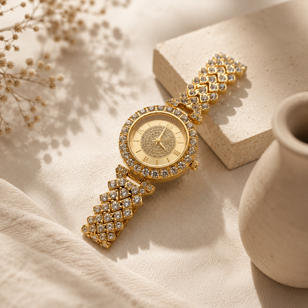 Noor Luxe Gold Watch for Women - Image 3