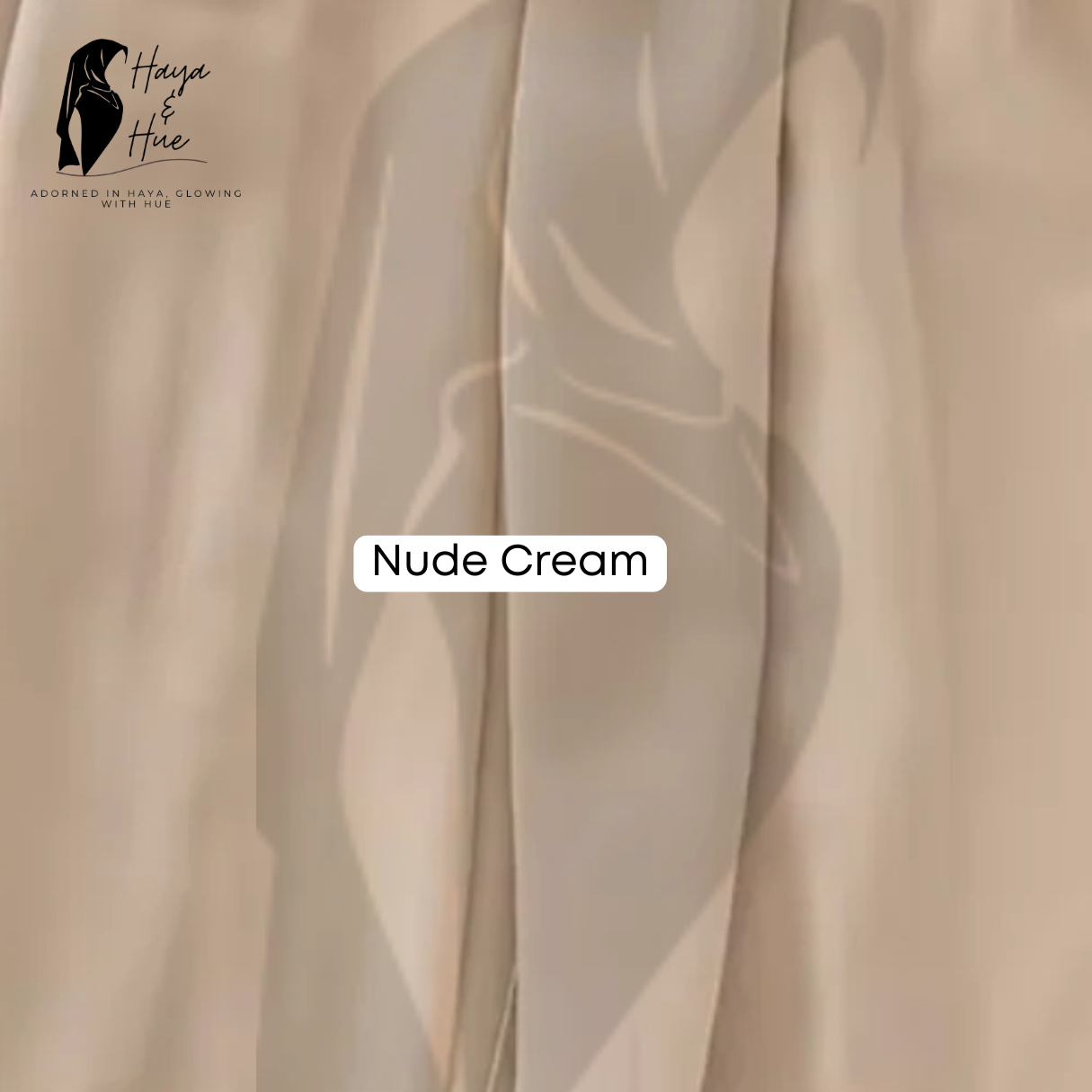 Nude Cream Georgette Hijab for women in Pakistan