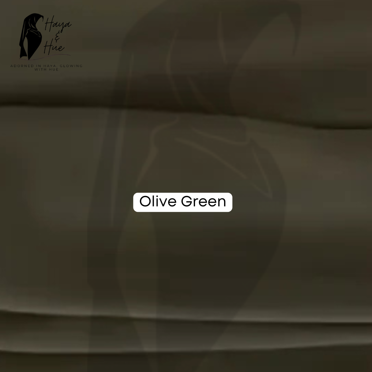 Olive Green Georgette Hijab for women in Pakistan