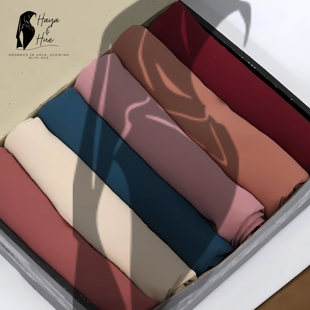 Rustic Charm Deal hijab colors Brick Red Teal Blue Maroon