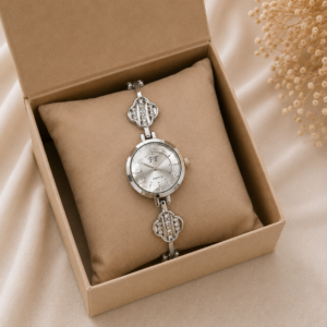 Silver Clover Bangle Watch product photo 3