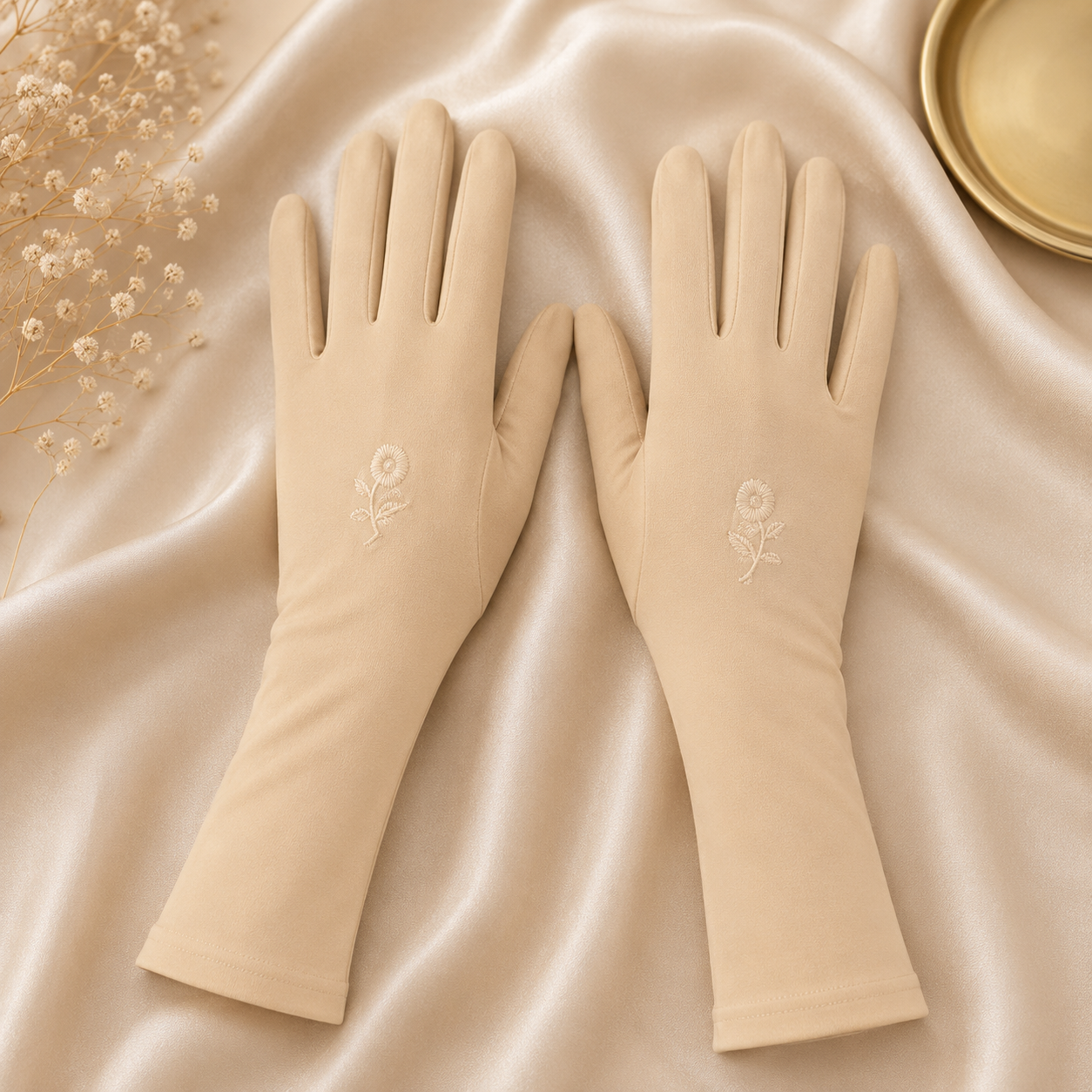 Skin Modesty Hijab Gloves front view