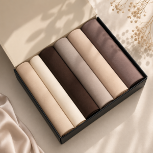 Soft Beige Premium Georgette Hijab Box (Pack of 6)